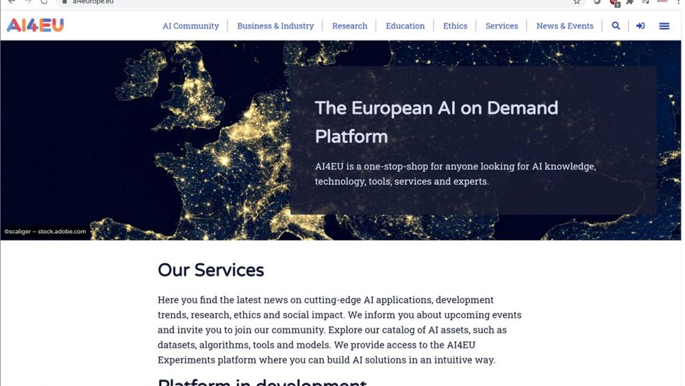 AI4EU Launches its New AI4EU Platform